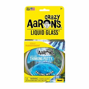 Crazy Aaron's Thinking Putty Liquid Glass Falling Water 4 Inch Tin