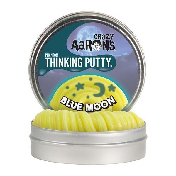 Crazy Aaron's Thinking Putty Phantoms Blue Moon 4 Inch Tin