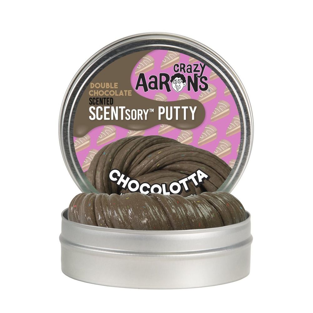 Crazy Aaron's Thinking Putty Treats Scentsory Chocolotta 2.75 Inch Tin