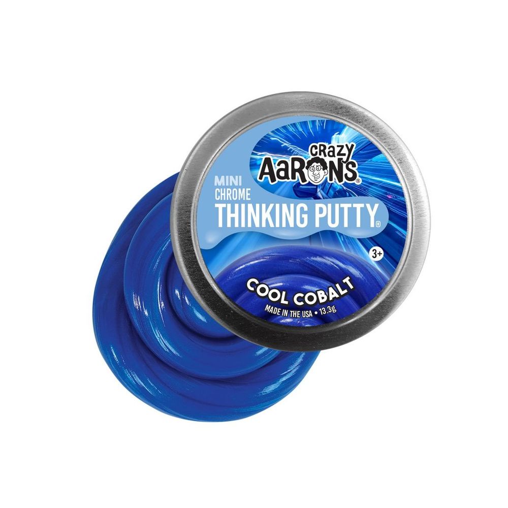 Crazy Aaron's Thinking Putty Colorbrights Cool Cobalt 2 Inch Tin
