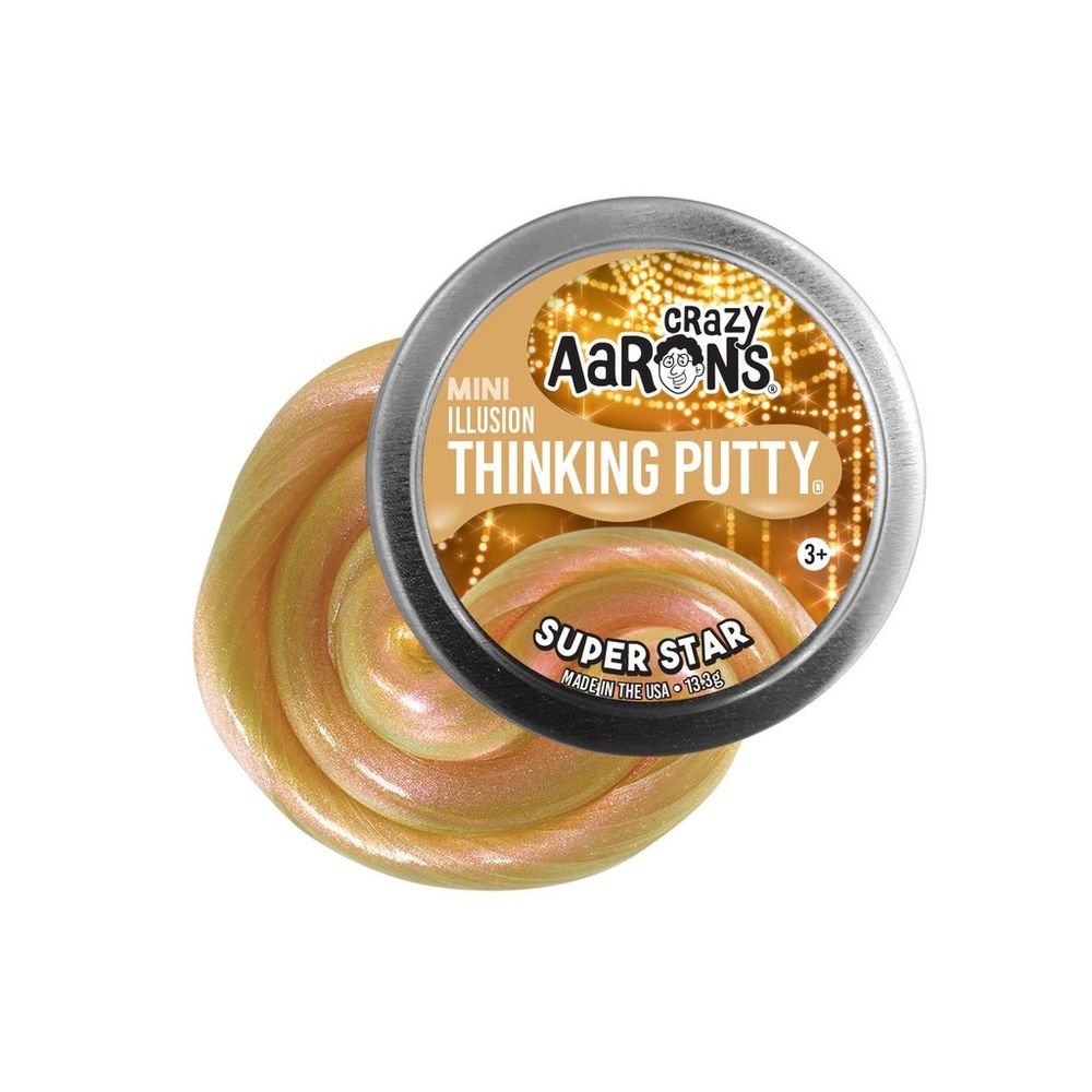 Crazy Aaron's Thinking Putty Effects2 Super Star 2 Inch Tin