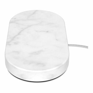 Eggtronic Stone Dual Wireless Charger White Marble