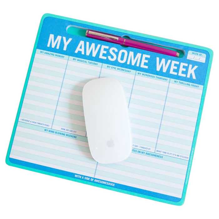 Knock Knock My Awesome Week Pen To Paper Mousepad
