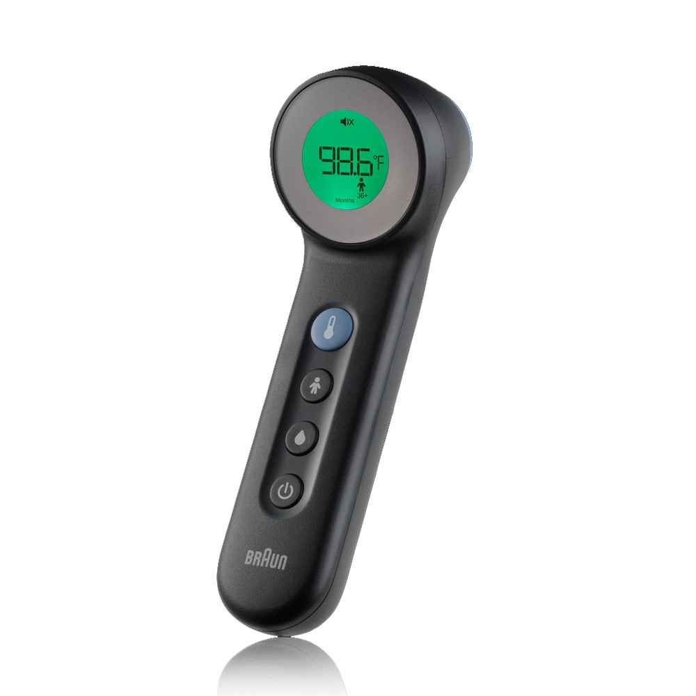 Braun No touch + Touch forehead thermometer with Age Precision Black
