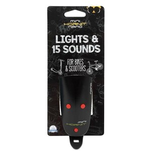 Hornit Mini Lights And 15 Sounds Nano For Bikes And Scooters Black/Red
