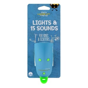 Hornit Mini Lights And 15 Sounds Nano For Bikes And Scooters Blue/Green