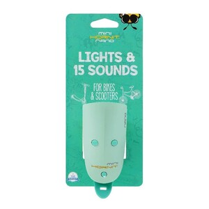 Hornit Mini Lights And 15 Sounds Nano For Bikes And Scooters Mint Green