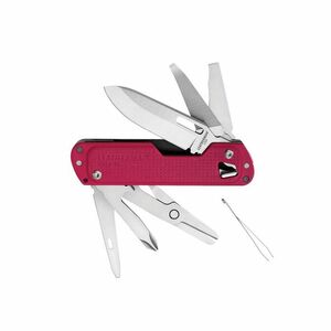 Leatherman Free T4 Crimson Peg Multi-Tool Pocket Knife