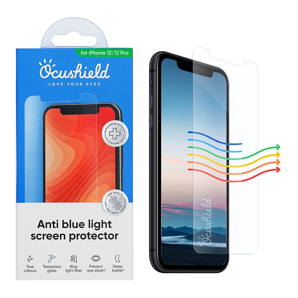 Ocushield Tempered Glass & Anti-Bacterial Coating for iPhone 12 Pro/12
