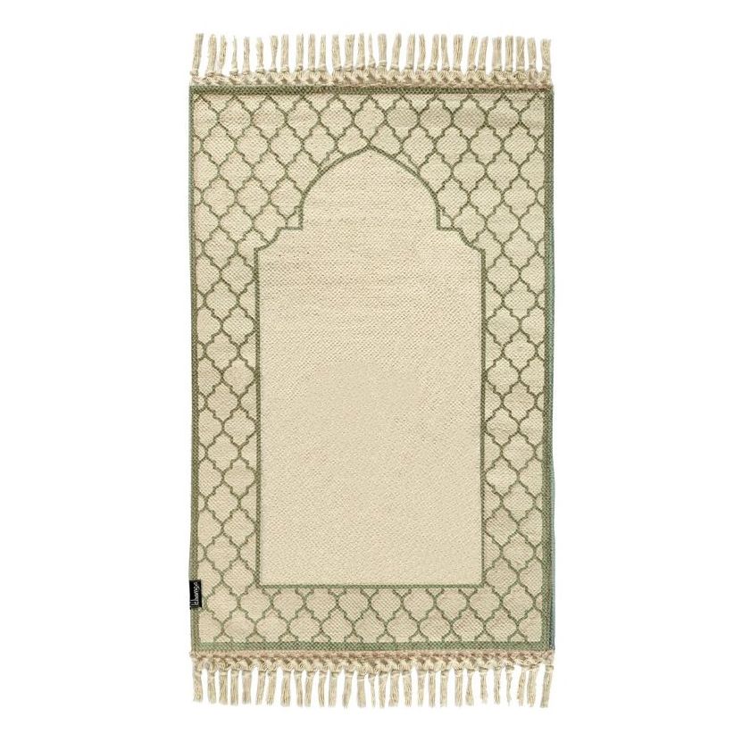 Khamsa Oragnic Cotton Prayer Mat Akhdar Green (118 x 60 cm)