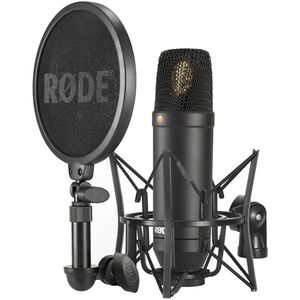 Rode NT1 Shock Mount/Pop Screen with Cardioid Condenser Microphone Kit