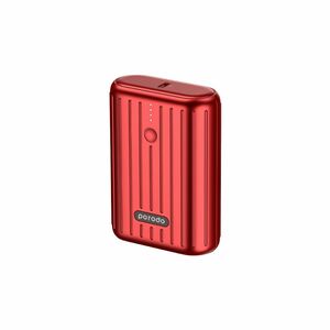 Porodo Ultra-Compact 18W PD + QC3.0 Power Bank 10000mAh Red