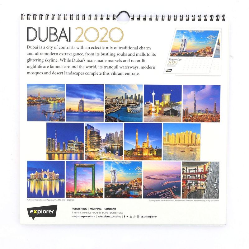 Dubai Calendar 2020 (Burj Khalifa) | Explorer