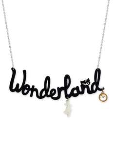 Little Moose Alice In Wonderland Wonderland 'text' Necklace