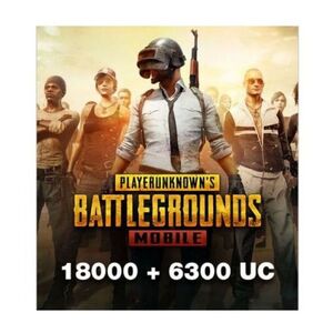 PUGB 18000 + 6300 UC 300USD Gift Card for PUBG Mobile (Digital Code)