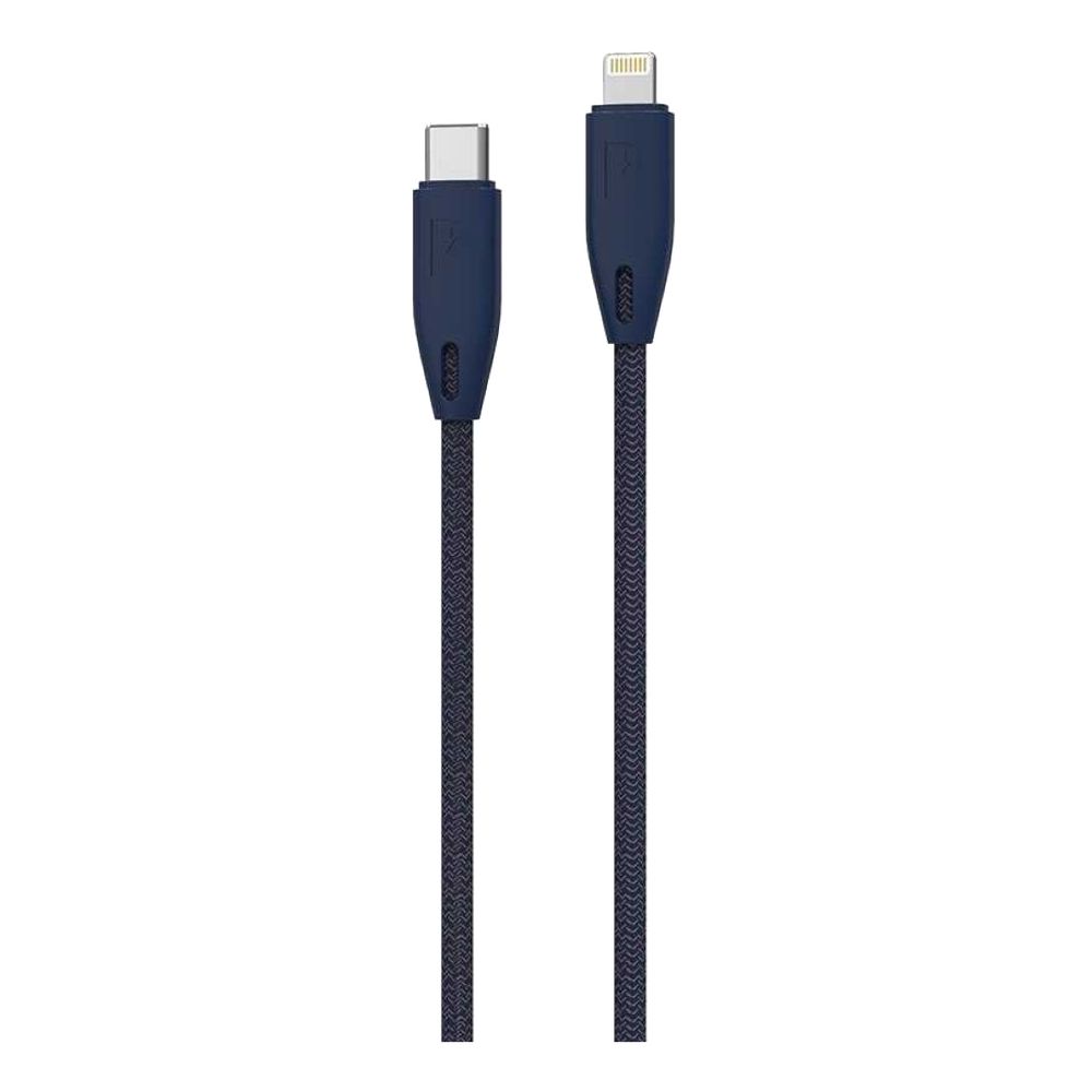Powerology USB-C to Lightning Braided Cable 1.2M Blue