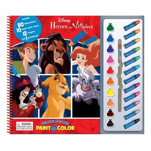 Disney Heroes & Villains Deluxe Poster Paint & Color | Phidal