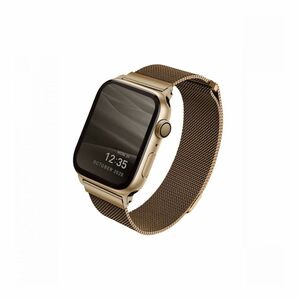 Uniq Dante 44/42mm Mesh Steel Strap Caramel Gold for Apple Watch (Compatible with Apple Watch 42/44/45mm)