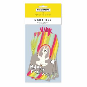 The Happy News Happy Birthday Vibes Gift Tags