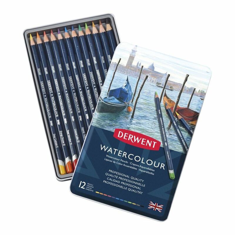 Derwent Watercolour Colour Pencils (Set of 12)