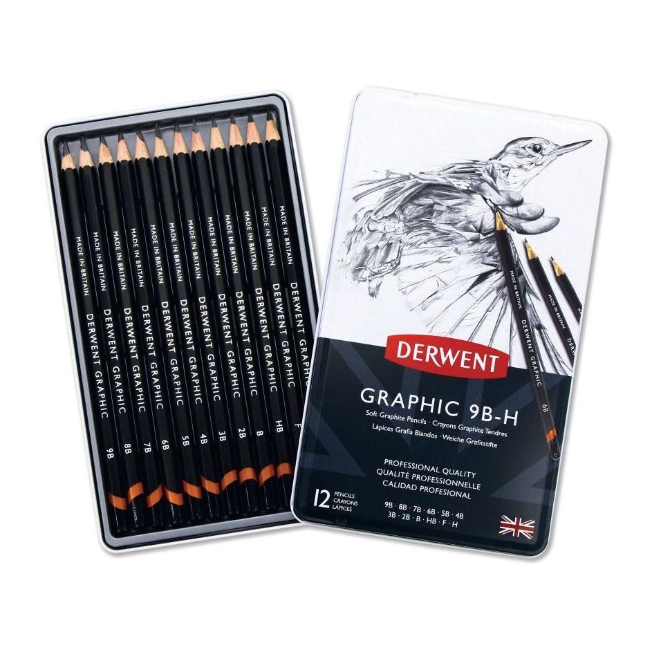 Derwent Graphic Soft Colour Pencils (Set of 12)