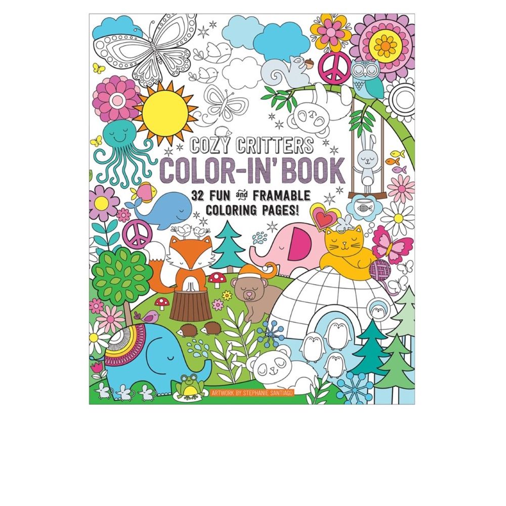 International Arrivals Cozy Critters Color-In Book