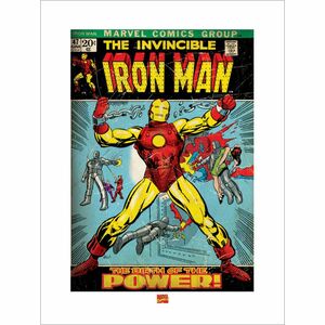 Pyramid Posters Marvel Iron Man Birth Of Power Art Print (60 x 80 cm)