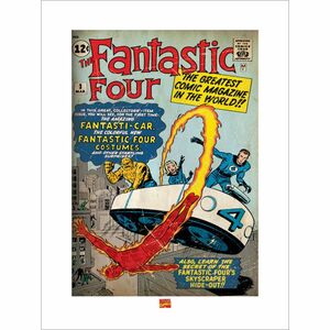 Pyramid Posters Marvel Fantastic Four Cover Art Print (60 x 80 cm)