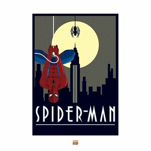 Pyramid Posters Marvel Deco Spider-Man Hanging Art Print (60 x 80 cm)