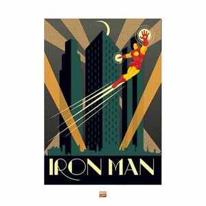 Pyramid Posters Marvel Deco Iron Man Art Print (60 x 80 cm)