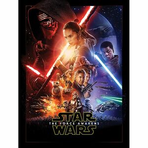 Pyramid Posters Star Wars Episode VII One Sheet Canvas Print (60 x 80 cm)