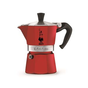 Bialetti Moka Express Espresso Maker Red (Makes 3 Cups)