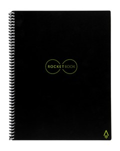 Rocketbook Everlast Executive Dot Grid Reusable Smart Notebook - Black (6 x 8.8 Inch)