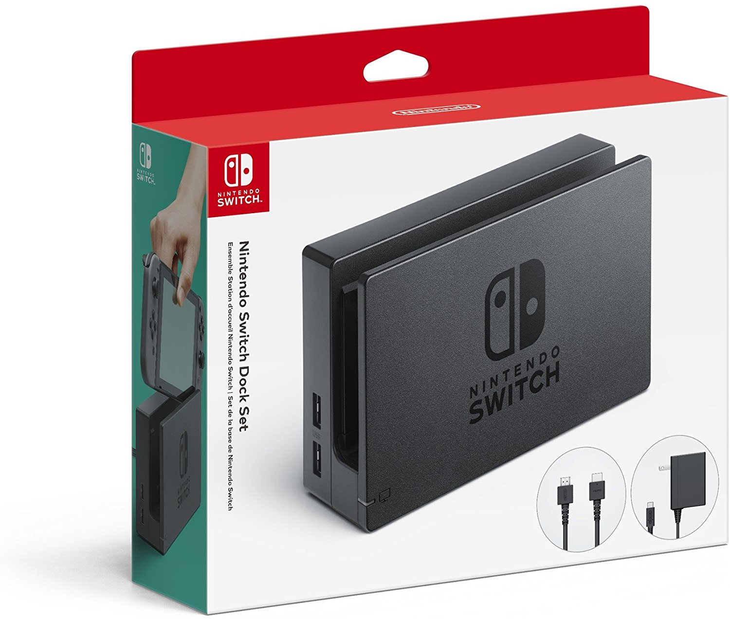 Nintendo Switch 32GB Console with Neon Joy-Con Controller + Mario Rabbids Kingdom