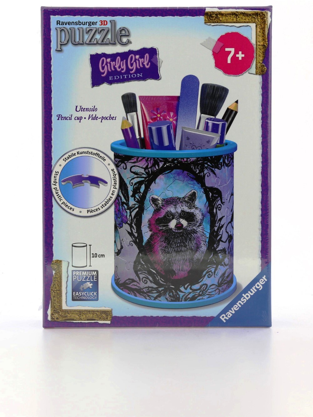 Ravensburger 3D Girly Girl Pencil Cup Animal Trend 54 Puzzle
