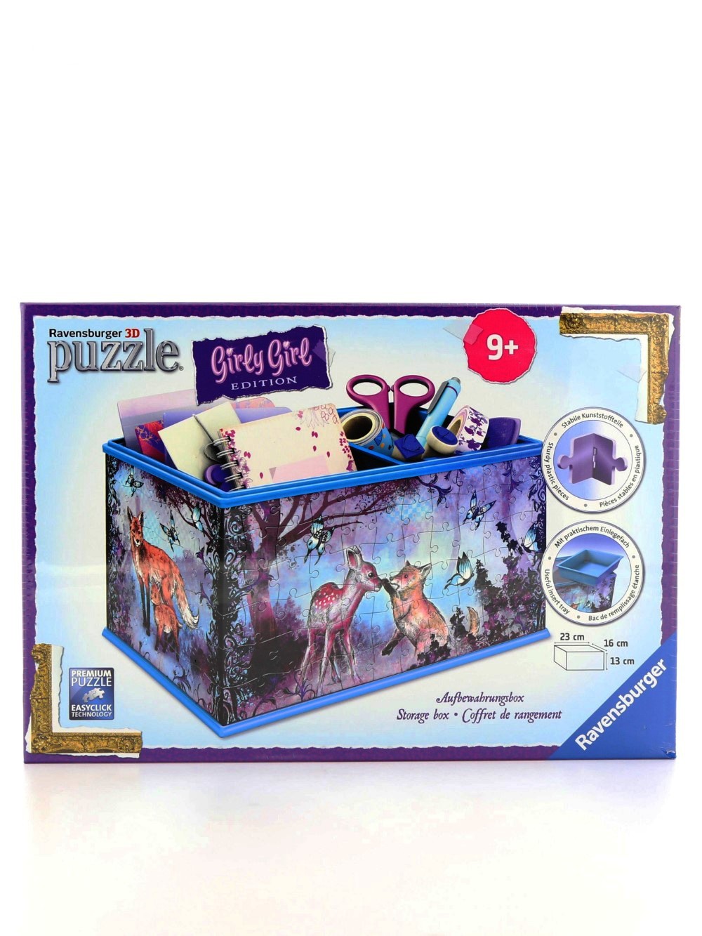 Ravensburger 3D Girly Girl Storage Box Animal Trend 216 Puzzle
