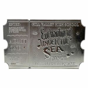 Fanattik Back to the Future Limited Edition Enchantment Under the Sea Silver Plated Ticket