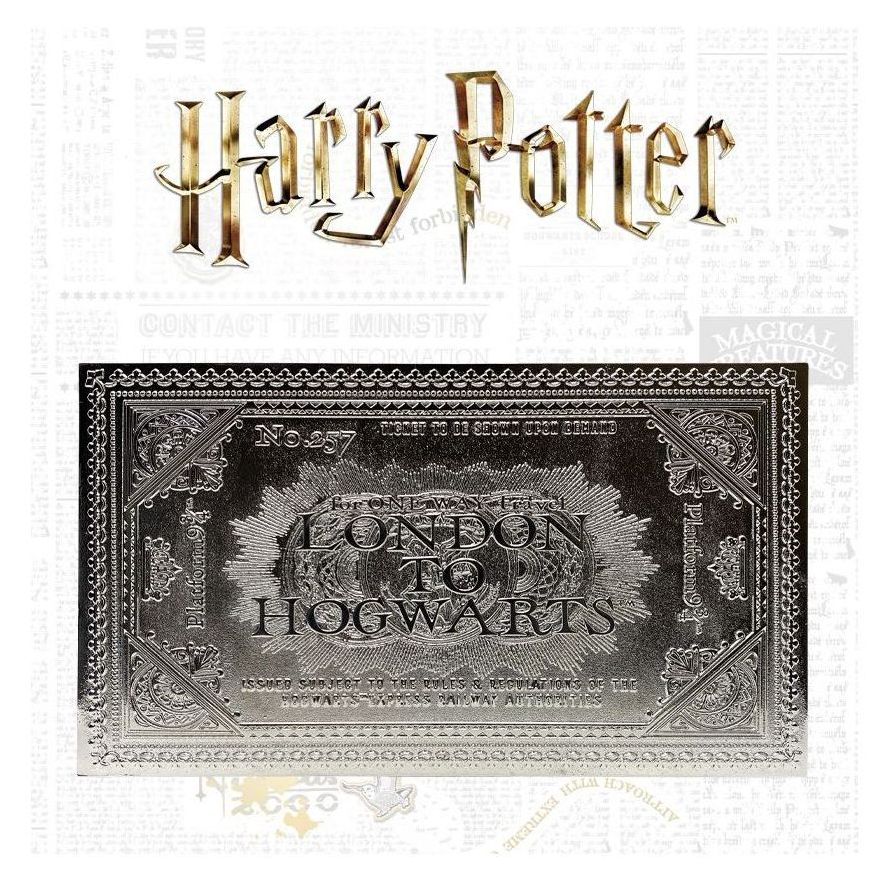 Fanattik Harry Potter Limited Edition Hogwarts Express Silver Plated Ticket