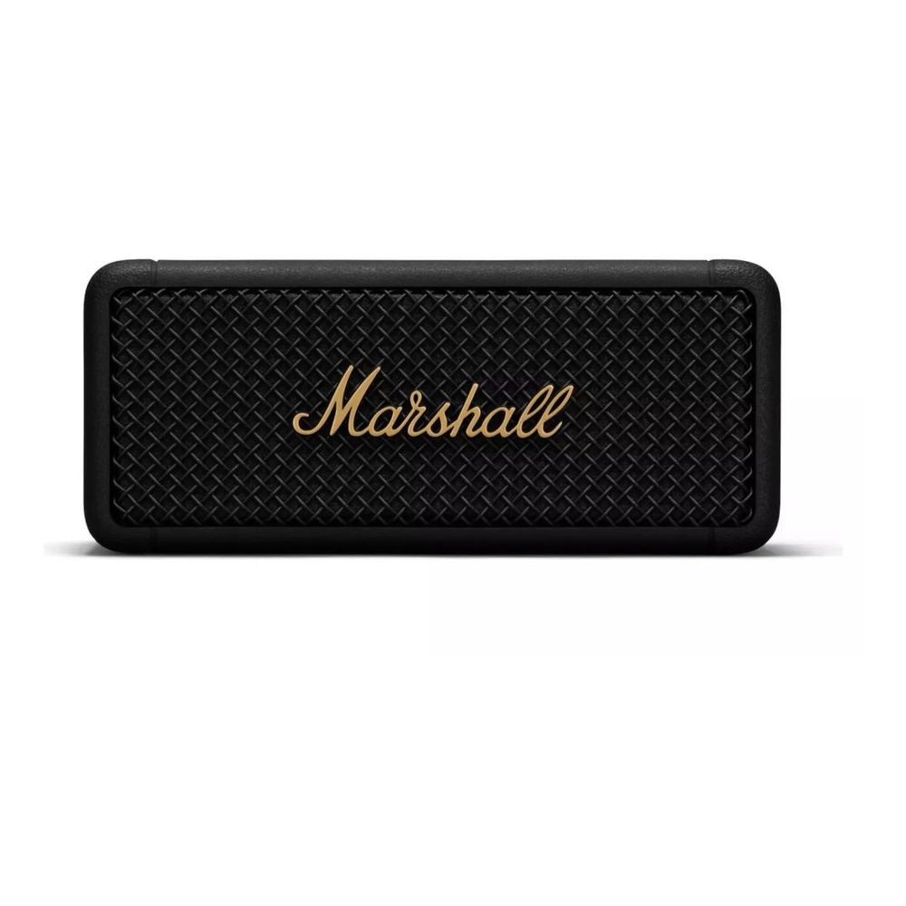 Marshall Emberton Compact Black and Brass Portable Speaker
