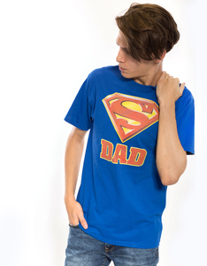 Superman Super Dad Royal Men's T-Shirt