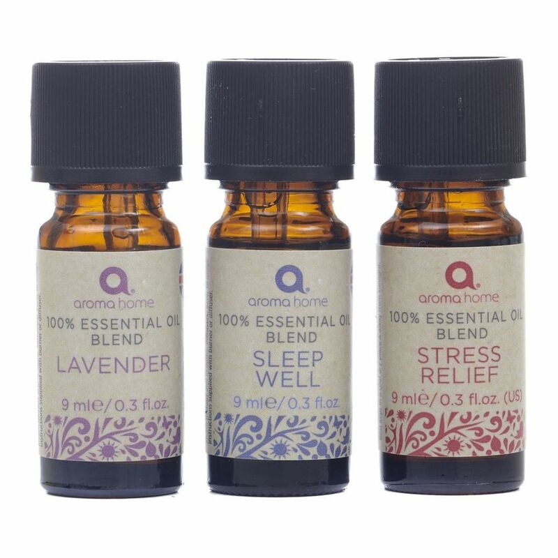 Aroma Home Favourites 100&#37; Essential Oils Lavender/Sleep Well/Stress Relief (3x 9ml)