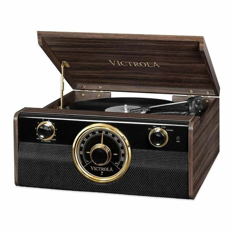 Victrola Metropolitan 4-In-1 Bluetooth Turntable with Vinyl/Radio