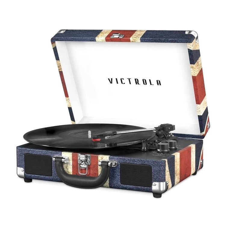 Victrola VSC-550BT-UK Bluetooth Portable Turntable with Built-in Speakers - Union Jack