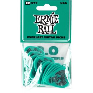Ernie Ball P09196 Everlast Guitar Picks 2.0 mm Teal (Set Of 12)