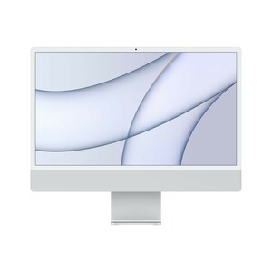 Apple iMac 24-Inch Retina 4.5K Apple M1 Chip with 8-Core CPU/GPU 256GB 4 Ports Silver (Arabic/English)