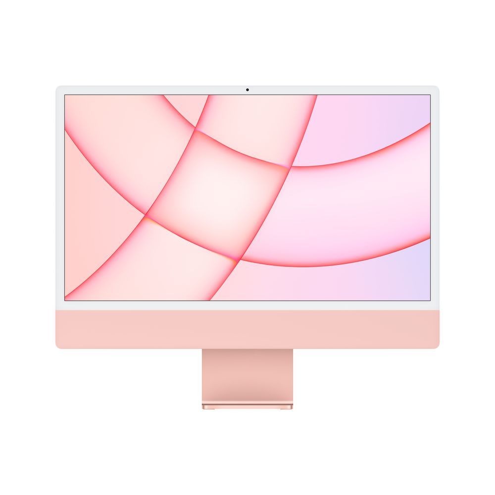 Apple iMac 24-Inch Retina 4.5K Apple M1 Chip with 8-Core CPU/GPU/8GB/256GB 4 Ports Pink English