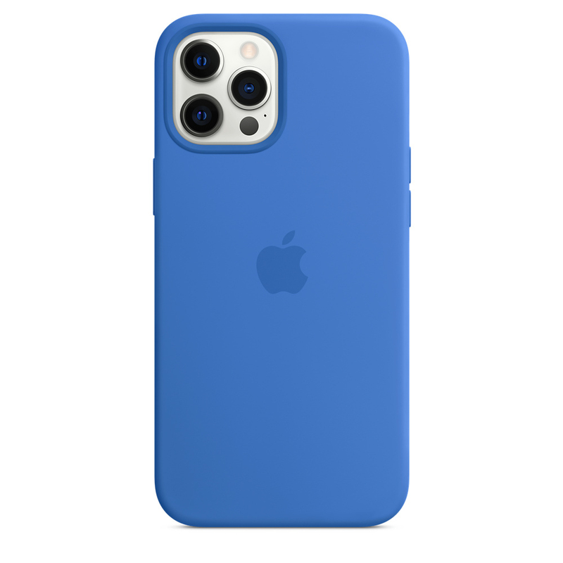 Apple Silicone Case with MagSafe Capri Blue for iPhone 12 Pro Max