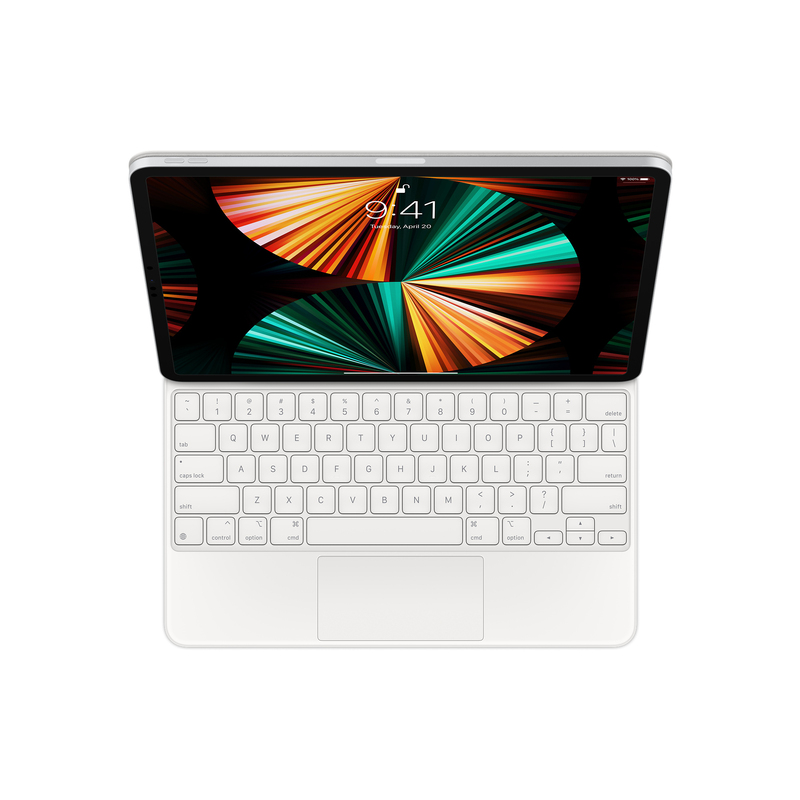 Apple Magic Keyboard for iPad Pro 12.9-Inch 5th Gen US English White