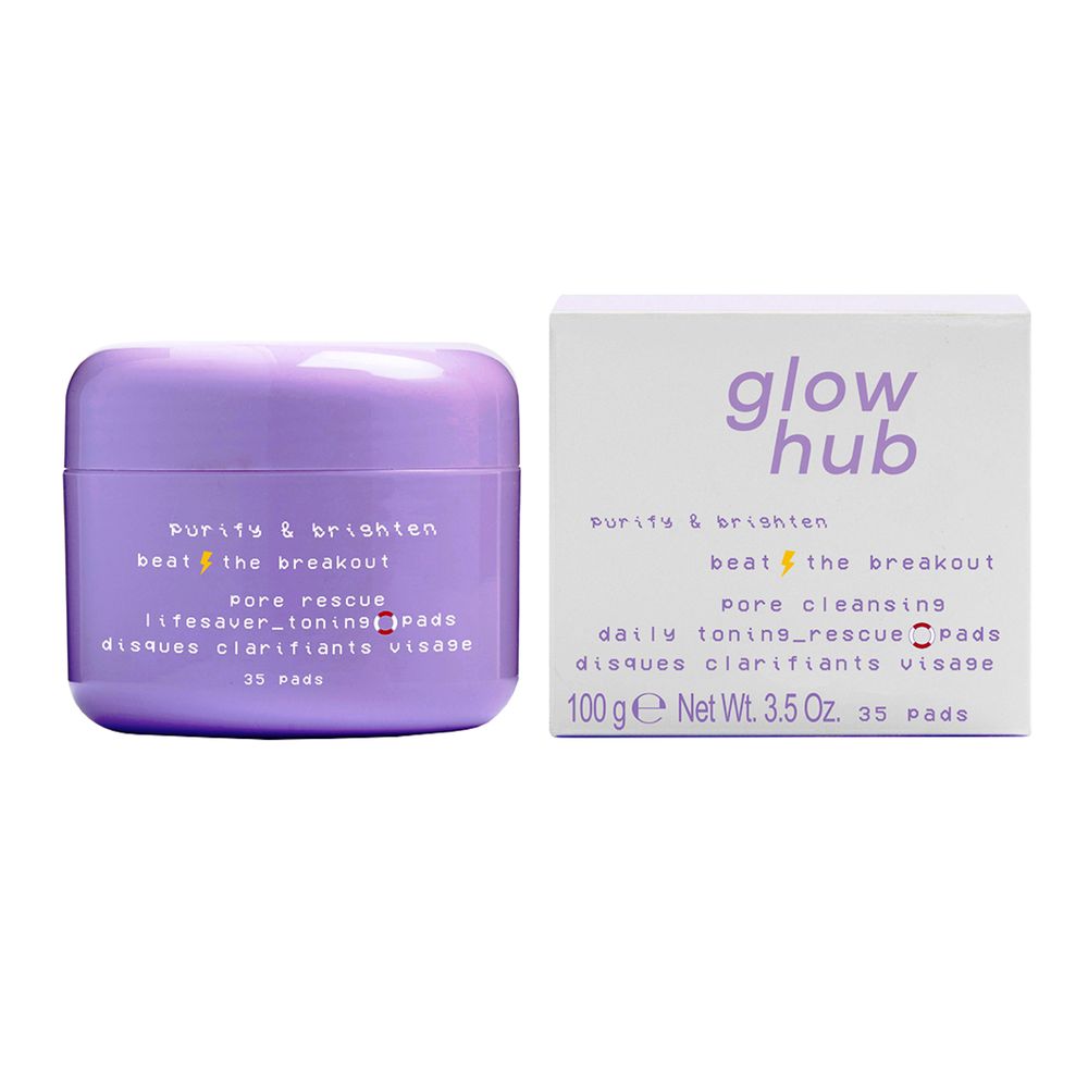 Glow Hub Purify And Brighten Pore Rescue Lifesaver Toning Pads 100 g (35 Pads)