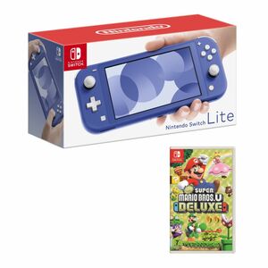 Nintendo Switch Lite Blue + New Super Mario Bros. U Deluxe (US)